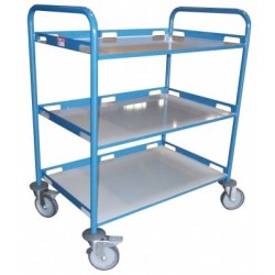 Chariot de services 3 plateaux 850 x 500 mm de 200 kg