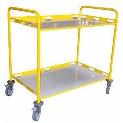 Chariot de services 2 plateaux 1000 x 600 mm de 200 kg