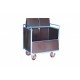 Chariot conteneur 1000x700 mm 500 kg couvercle bois