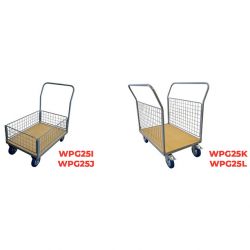 Chariot plateau en bois grand grillage 250 KG