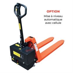 Transpalette large fourche haute levée électrique 1500 KG