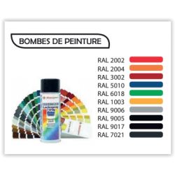 Bombe Peinture rouge RAL 2002