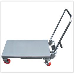 Table élévatrice manuelle aluminium 100 kg