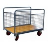 Chariot modulaire 1000x700 mm ridelles grillage 500 kg