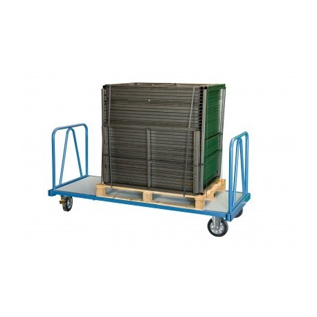 Chariot industriel pour charges lourdes 1600 x 800 mm 1200 kg